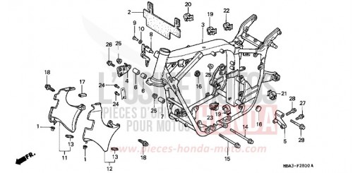 FRAME BODY VT750CV de 1997